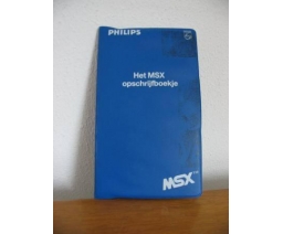 Het MSX opschrijfboekje - Philips