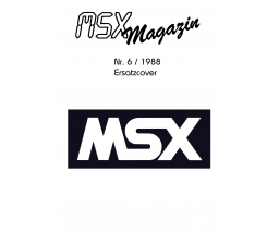 MSX Magazin 6 - Hartmut Dirks