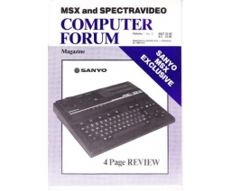 MSX and Spectravideo Computer Forum Magazine Volume 1 No. 3 - Forrest Data Services