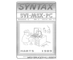 Syntax Argang 6 Nr. 2 - MSX Brugerklubben