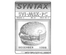 Syntax Argang 5 Nr. 10 - MSX Brugerklubben