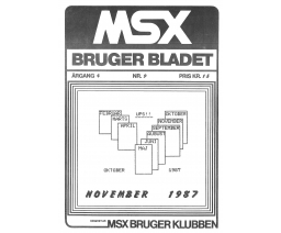 MSX Bruger Bladet Argang 4 Nr. 9 - MSX Brugerklubben