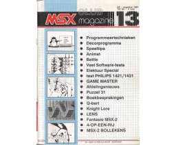 MSX Club Magazine 13 - MSX Club België/Nederland