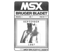 MSX Bruger Bladet Argang 4 Nr. 7 - MSX Brugerklubben