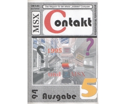 MSX Contakt 5/94 - Peletronia Medien-Büro