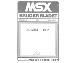 MSX Bruger Bladet Argang 4 Nr. 6 - MSX Brugerklubben