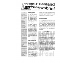 West-Friesland Nieuwsbrief 23 - MSX Club West Friesland (MCWF)