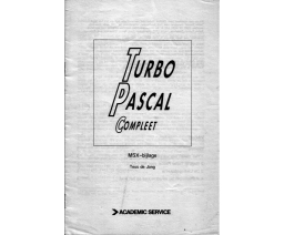 Turbo Pascal Compleet - MSX-bijlage - Academic Service