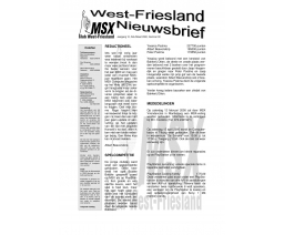 West-Friesland Nieuwsbrief 30 - MSX Club West Friesland (MCWF)