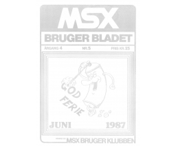 MSX Bruger Bladet Argang 4 Nr. 5 - MSX Brugerklubben