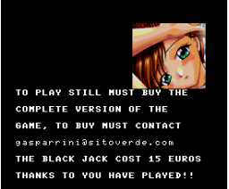 Black Jack Hentai (2002, MSX2, Andrea Gasparrini)