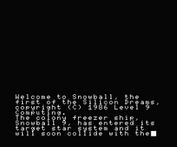 Snowball (1983, MSX, Level 9 Computing)