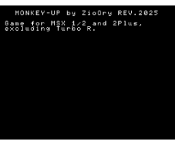 Monkey-UP (MSX, Orazio Cacciola)