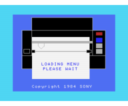 Plotter Character Collection: Tashiro Kunihiko's World (I) (1984, MSX, Sony)