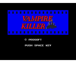 Vampire Killer (1986, MSX2, Konami)