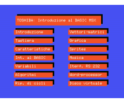 Introduzione al Basic MSX (1985, MSX, Leoni Informatica)