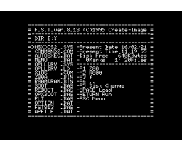 File Selector Tool (1993, Turbo-R, Create-Image)