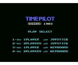 Time Pilot (1984, MSX, Konami)