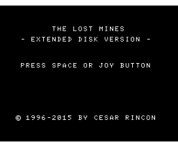 The Lost Mines (2015, MSX, César Rincón)