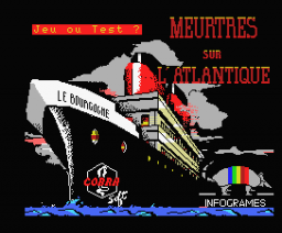 Murder on the Atlantic (1986, MSX, Cobra Soft)