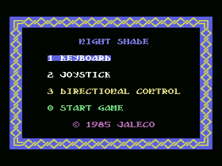 Nightshade (1985, MSX, A.C.G.) | Releases | Generation MSX