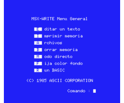 MSX-Write (MSX, ELIAS)