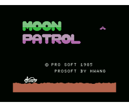 Moon Patrol (1984, MSX, IREM)