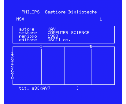 Gestione Biblioteche e Discoteche (MSX, Leoni Informatica)