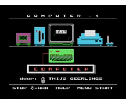 Unipakket Basis Onderwijs - Computer 1 - Versie 1.0 (1988, MSX, MSW Master Software)