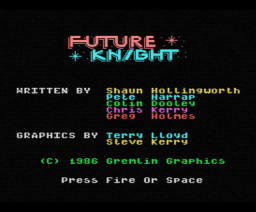 Future Knight (1986, MSX, Gremlin Graphics)