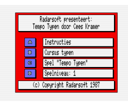 Tempo Typen (1986, MSX2, Radarsoft)