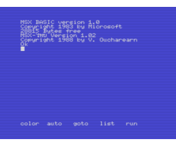 MSX-Thai System (MSX, Kawi Co. Ltd.)