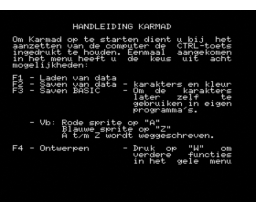Karmad (karakter-editor) (1990, MSX, J. Rosendahl)