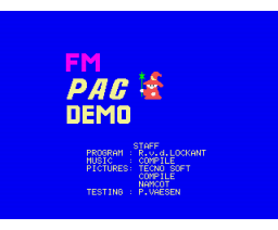 FM PAC Demo (1989, MSX2, RTW Soft)