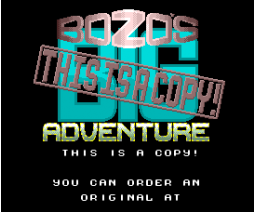 Bozo's Big Adventure (1992, MSX2, Cain)