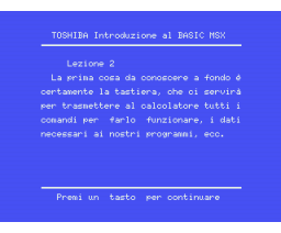 Introduzione al Basic MSX (1985, MSX, Leoni Informatica)