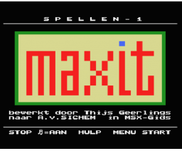 Unipakket Basis Onderwijs - Spellen 1 - Versie 2.0 (1989, MSX2, MSW Master Software)