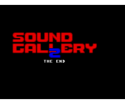 Soundgallery Two (1992, MSX2, New Image Federation)