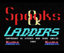 Spooks & Ladders (1985, MSX, Steven Wallis, Sean Wallis)