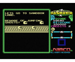 Pac-Mania (1988, MSX, NAMCO)