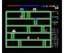 Mole Panic (1984, MSX, Tatsuno System Research)