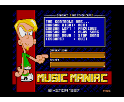 Music Maniac (1997, MSX2, Kenda)