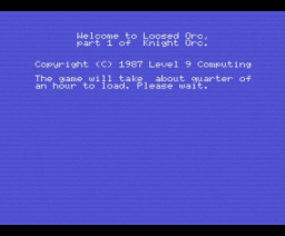 Knight Orc (1987, MSX, Level 9 Computing)