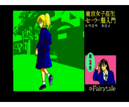 Tokyo High School Girl Sailor Suit Introduction Vol 2 (1988, MSX2, Jast, Fairytale)