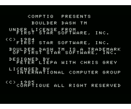 Boulder Dash (1985, MSX, First Star Software)