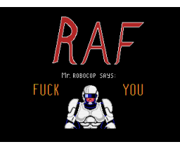 The RAF Demo (1990, MSX2, The Happy Computers)