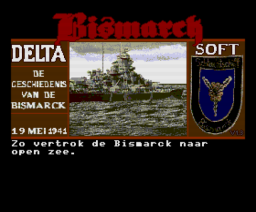 De Geschiedenis van de Bismarck (1995, MSX2, Delta Soft)
