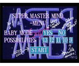 Super Master Mind (1992, MSX2, Danilo Danisi)