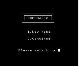 Haphazard (1989, MSX2, Bam!)