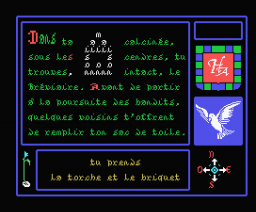 La Geste d'Artillac (1985, MSX, Infogrames)